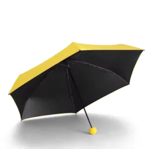 Printed Branded Capsule Mini 5 Folding Umbrella Small Pocket Portable UV Protection Parasol for Women Summer Outdoor Use
