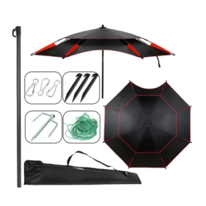 Printed Camping Fishing Umbrella, Fiberglass