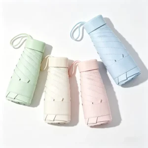 Printed Mini Kids Capsule Portable Folding Umbrella Custom Logo Umbrella Promotional Umbrellas for the Rain