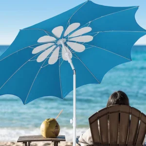 Printed Outdoor LED Garden Patio Umbrella