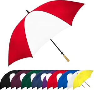 Promotion Advertising Custom Printing Logo Golf Straight Umbrella Windproof 62 Inch Big Umbrella Print For The Rain