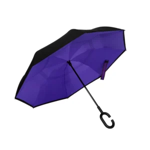 Promotion Multicolor Straight Design Long Handle Iron Tube Umbrella for Rain