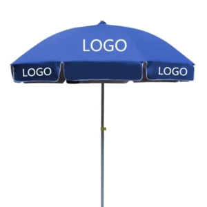 Promotional Custom Logo Designed Sombrilla De Playa Patio Sun Outdoor Garden Beach Umbrella
