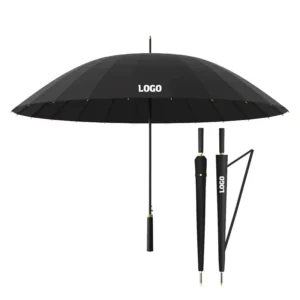 Promotional Custom Logo Luxury Auto Open Gift WindProof Sunshade Golf Heavy Duty Outdoor Stick Umbrella Rainy Manufacturer