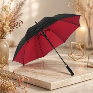 Promotional Customized Brand Logo Printing Double Layer Paraguas Automatic Open 130cm Windproof Long handled Extra Umbrella