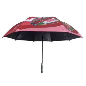 Promotional Europe Design Fiberglass Frame 180T Pongee Large Windproof Golf Umbrella Customized Logo