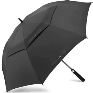 Promotional Golf Umbrella Double Canopy Large Size Long Handle Stick Umbrella Custom Logo for Business Corporate Gift