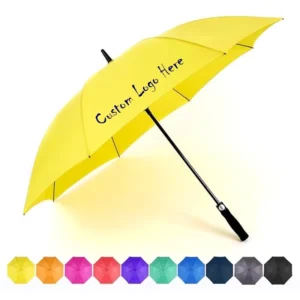 Promotional Golf Umbrella Windproof Automatic Open Custom Waterproof Fiberglass Golf Umbrella With Comfortable EVA Handle