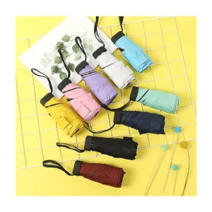 Promotional High End Logo Mini Big Uv Windproof Umbrella With Case
