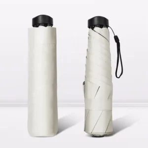 Promotional Manual 4-Folding Steel and Fiberglass Mini Pocket Umbrella, 97 cm, Sunshade, Lightweight