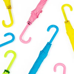Promotional Paraguas Factory Custom Logo Color rainbow Sun Uv Cute Kids Umbrella