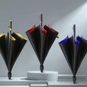 Promotional Straight Umbrella Double-faced Sunshade Long Handle Umbrella With Waterproof Sleeve Windproof Golf Umbrella