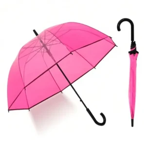 Promotional Windproof Transparent Umbrella Fashionable Umbrella for the Rain