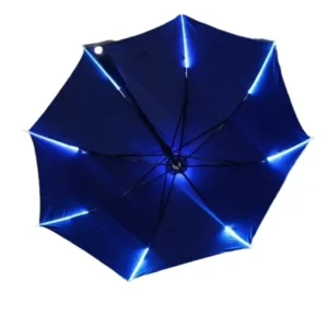 Protection Gift Long Handle Umbrellas New LED Light Transparent Umbrella Environmental