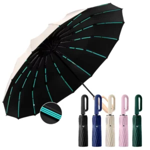 Quality Automatic Folding Umbrella Custom Logo Windproof Rain Sun Compact Travel Business Promotional China Supplier
