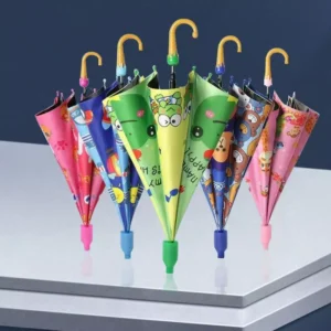 Quality Cartoon Print Rainproof Custom Umbrella Kids Parasol Cute Animal With Handle Custom Made Design Available