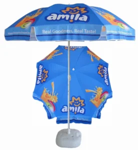 Rainbow Waterproof Foldable Beach Umbrella Stainless Steel Frame Custom Size for Outdoor Use