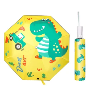 Raining and Sunny Customize Automatic Umbrella logo Folding Children Cartoon Kids Umbrella