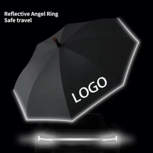 Rainproof Hiking Walking Stick Umbrella High End Straight Shaft with Non Slip Rubber Grip Custom Logo Option