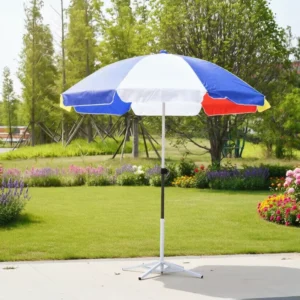Reinforced Fiberglass Rib Sun Umbrella 1m 1.1m 1.2m Outdoor Beach Parasol