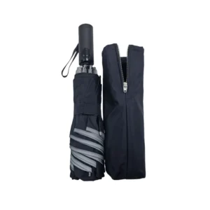 Reverse Automatic Umbrella Three-Second Quick-Fold Shape Memory Cloth Safety Reflective Strips Three-Folding