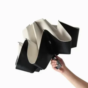 Reverse Folding Umbrella, Double Layer, Black Coating, UV Protection, Automatic Open and Close, Rain and Sun
