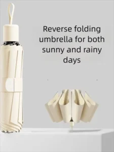 Reverse Inverted Folding Manual Umbrella, Windproof Rainproof, Dry-Hands Commute Outdoor Umbrella, China Manufacturer