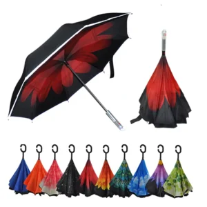 Reverse Umbrella with LED Light