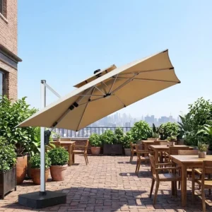 Rotatable Outdoor Garden Cantilever Parasol and Beach Patio Umbrella