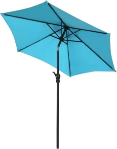 Round Outdoor Garden Lawn Swimming Pool Waterproof Sunshade Courtyard Umbrella