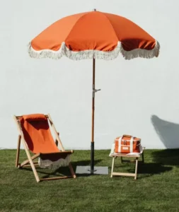 Round Waterproof Polyester Outdoor Beach Umbrella