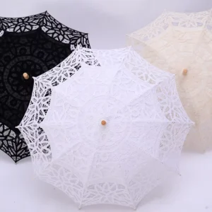 SS-380 wedding Decoration Lace Parasol Vintage Wedding Bridal Umbrella