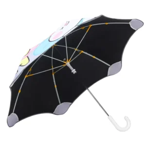 Safety Reflective Kid Umbrella UV Protection Cartoon Pattern