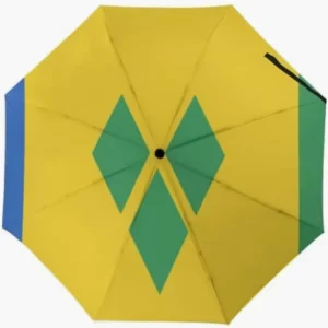 Saint Vincent and the Grenadines Flag Fully Automatic Folding Umbrella
