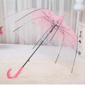 Sakura Transparent Dome Umbrella