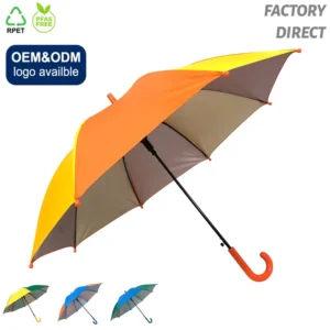School Children Umbrella with Custom Printing Color-Changing Silver UV Coating