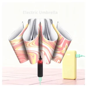 Second-Generation Electric Umbrella One-Touch Opening Closing Light