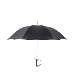 Semi-Automatic 27-Inch Straight Umbrella, 190T Pongee Fabric, Snake Head Handle, Windproof
