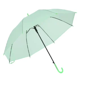 Semi Automatic Adults EVA POE PVC Transparent White Straight Umbrella Waterproof 105cm Contemporary
