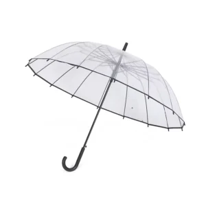 Semi-Automatic Clear POE Straight Women’s Wedding Umbrella