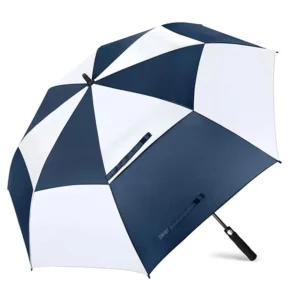 Semi-Automatic Double-Layer Windproof Oversized Golf Umbrella Non-Slip Handle with Custom Logo Printing