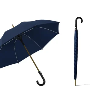 Semi Automatic Full Fiber Eight Skeleton Straight Umbrella High Wind Resistant Enlarged Canopy for Adults Business Use