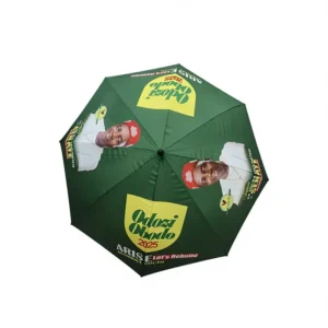 Semi-Automatic Minimalist Straight Stormproof Umbrella with Plastic Cover