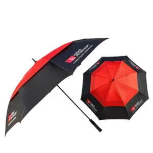 Semi-Automatic-Open 47/62/68-Inch Extra-Large Polyester Sun-Protection Silk-Screen-Printed Double Umbrella