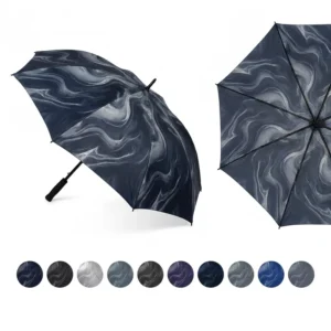 Semi-Automatic Straight Fiberglass Waterproof 60 Inch Double Canopy Windproof Lightweight Golf Umbrella