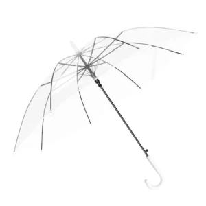 Semi-Automatic Transparent POE Clear Umbrella for Advertising Straight Umbrella Promotion