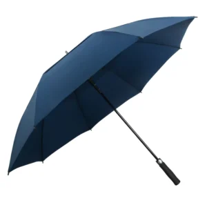 Semi-Automatic Windproof 135cm Open Diameter 190T Pongee Classic Golf Umbrella Custom Logo for Outdoor Travel Business Gifts