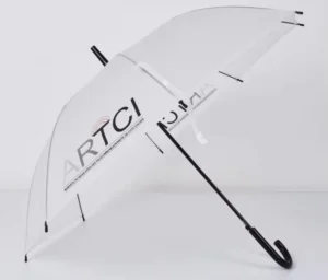 Semi Custom Automatic Transparent POE PVC Dome Bubble Umbrella Straight Clear Umbrella