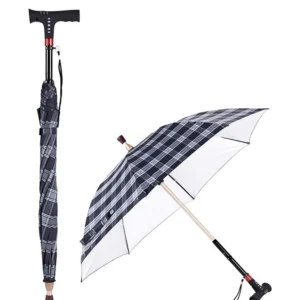 Separable Aluminum Alloy Class II Cane Non-Slip Long Handle Mountaineering Hiking Outdoor Walking Stick Umbrella