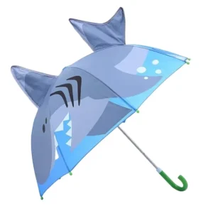 Shark Umbrella with Stars Pop-up Umbrella for Kid with Safety Open and Close Age 3-7